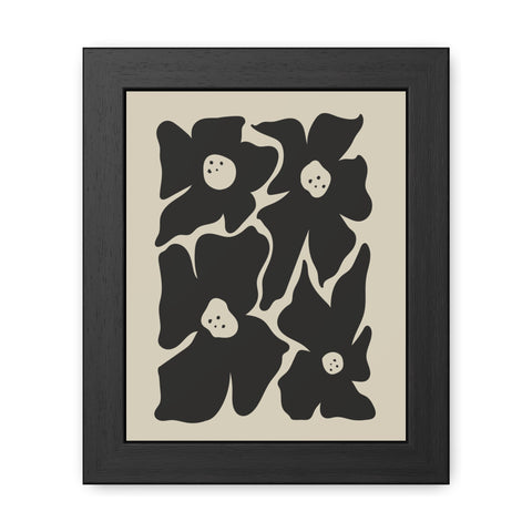 Boho Floral 1 - Framed Poster - Modern Wall Art for Home Decor