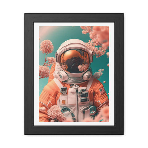 Astronaut Portrait 2 - Framed Poster - Vintage Space Art Decor
