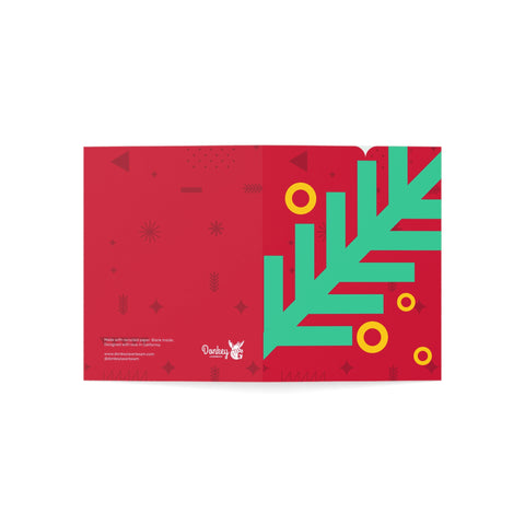 Holiday Pine Branch Greeting Card — Christmas / Holiday Greeting Card - Illustrated, Modern