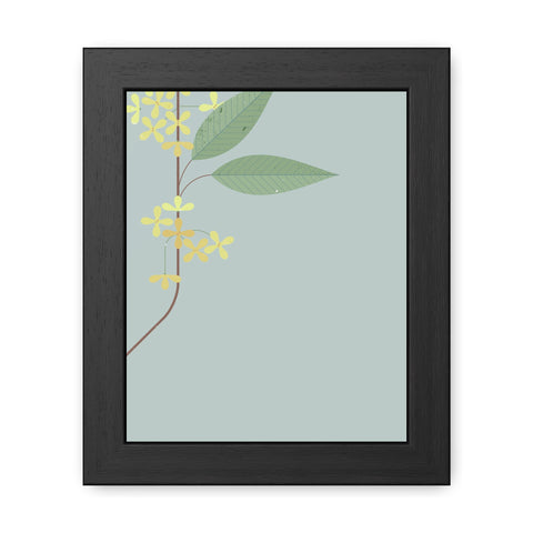 Botanical Gradual 1 - Framed Poster - Elegant Floral Art for Home Décor