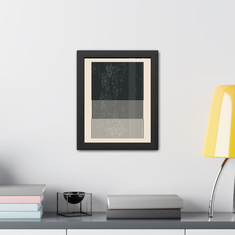 Ink Stamp 8b - Modern Abstract Framed Poster - Minimalist Wall Art for Stylish Home Décor