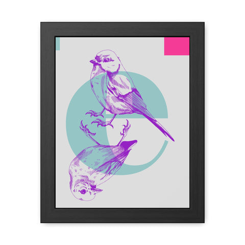 Wings 1 - Artistic Framed Bird Posters - Colorful Wall Decor for Nature Lovers