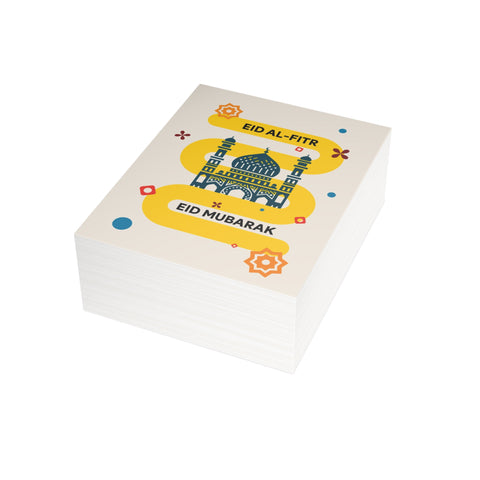 Eid Mubarak Greeting Card — Eid / Holiday Greeting Card - Illustrated, Modern