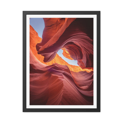 The Gorge - Desert Canyon Framed Poster - Stunning Wall Art for Home Decor