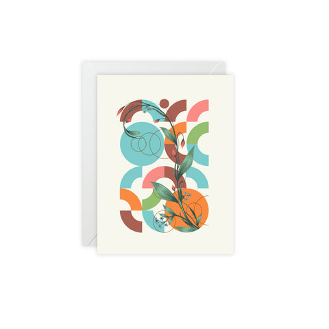 Floral Greeting Card — Any Ocassion Greeting Card - Illustrated, Beautiful, Modern