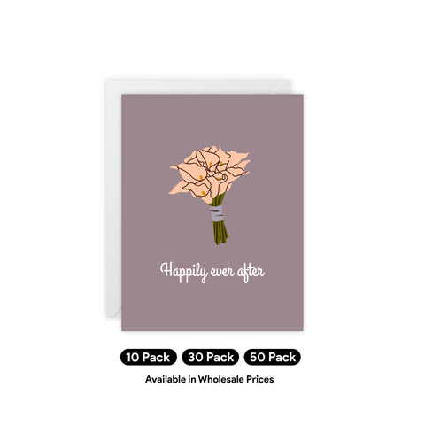 Happily Ever After Bouquet Greeting Card
