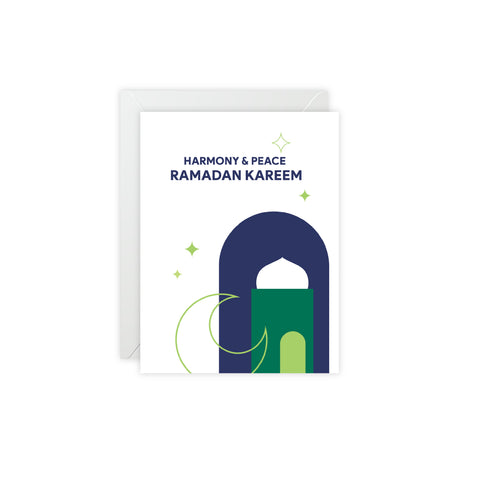 Ramadan Kareem Harmony and Peace - Greeting Card — Ramadan / Holiday Greeting Card - Illustrated, Modern