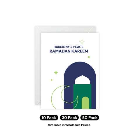 Ramadan Kareem Harmony and Peace - Greeting Card — Ramadan / Holiday Greeting Card - Illustrated, Modern