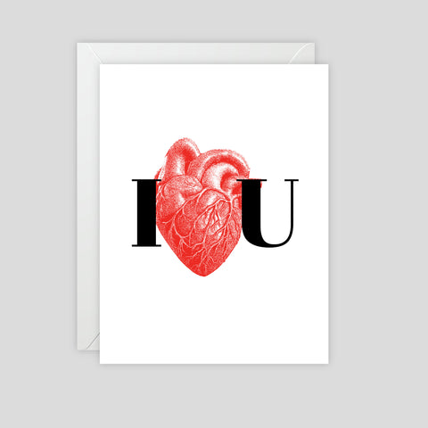 I Human Heart You - Greeting Card