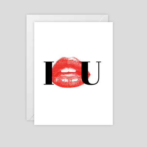 I want you (glam lips) - Greeting Card