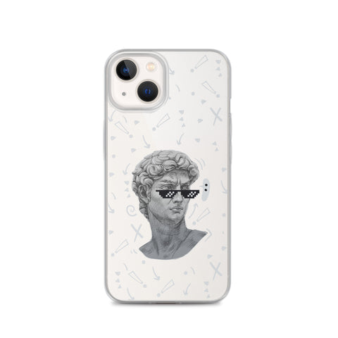 Michaelangelo is a Boss - Clear Case for iPhone® 13, 14, 15, Mini, Plus, Pro and Pro Max