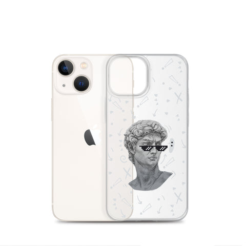 Michaelangelo is a Boss - Clear Case for iPhone® 13, 14, 15, Mini, Plus, Pro and Pro Max