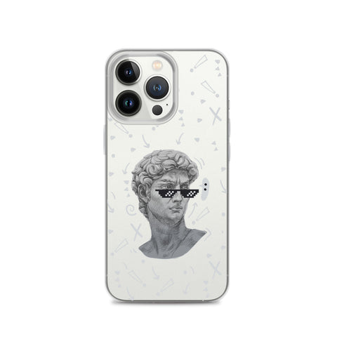 Michaelangelo is a Boss - Clear Case for iPhone® 13, 14, 15, Mini, Plus, Pro and Pro Max