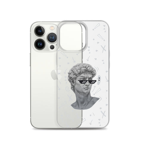 Michaelangelo is a Boss - Clear Case for iPhone® 13, 14, 15, Mini, Plus, Pro and Pro Max