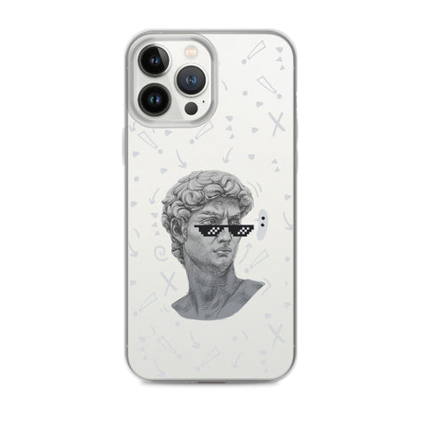 Michaelangelo is a Boss - Clear Case for iPhone® 13, 14, 15, Mini, Plus, Pro and Pro Max