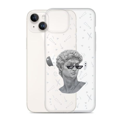 Michaelangelo is a Boss - Clear Case for iPhone® 13, 14, 15, Mini, Plus, Pro and Pro Max