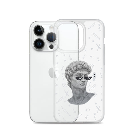 Michaelangelo is a Boss - Clear Case for iPhone® 13, 14, 15, Mini, Plus, Pro and Pro Max