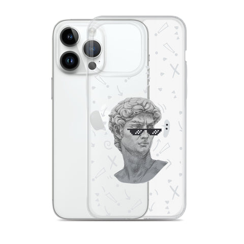 Michaelangelo is a Boss - Clear Case for iPhone® 13, 14, 15, Mini, Plus, Pro and Pro Max