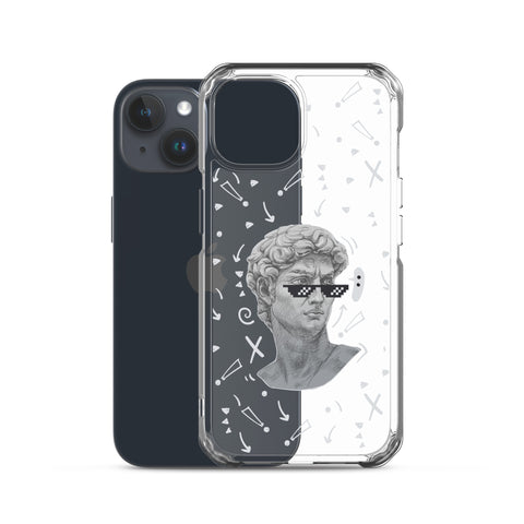 Michaelangelo is a Boss - Clear Case for iPhone® 13, 14, 15, Mini, Plus, Pro and Pro Max