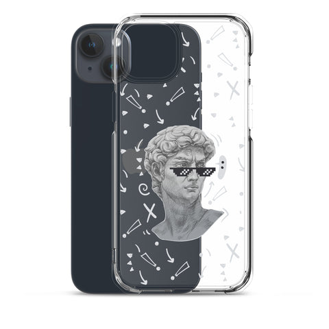 Michaelangelo is a Boss - Clear Case for iPhone® 13, 14, 15, Mini, Plus, Pro and Pro Max