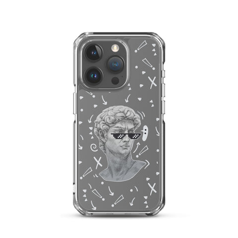 Michaelangelo is a Boss - Clear Case for iPhone® 13, 14, 15, Mini, Plus, Pro and Pro Max