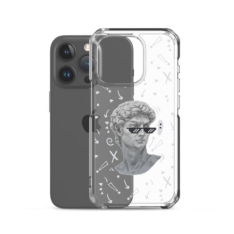 Michaelangelo is a Boss - Clear Case for iPhone® 13, 14, 15, Mini, Plus, Pro and Pro Max