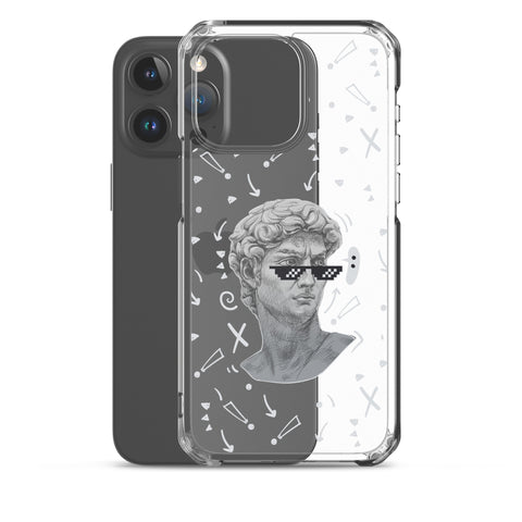 Michaelangelo is a Boss - Clear Case for iPhone® 13, 14, 15, Mini, Plus, Pro and Pro Max