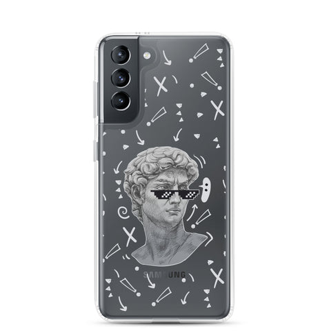 Michaelangelo is a Boss - Clear Case for Samsung® S21, S22, S23, S24, Plus and Ultras