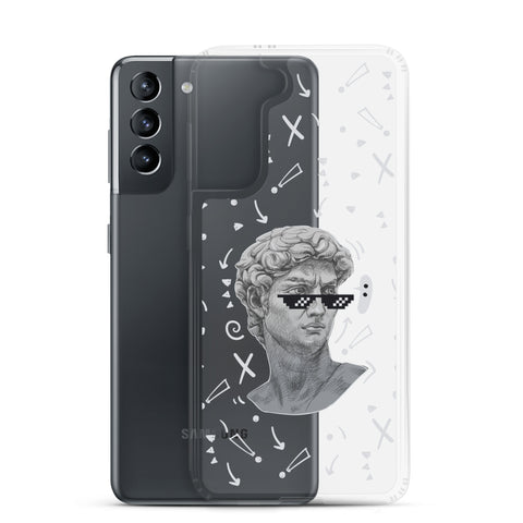 Michaelangelo is a Boss - Clear Case for Samsung® S21, S22, S23, S24, Plus and Ultras