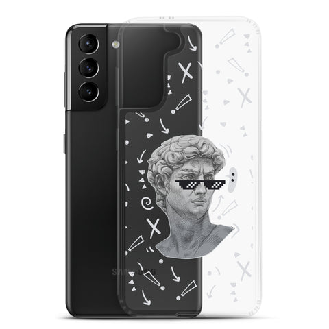 Michaelangelo is a Boss - Clear Case for Samsung® S21, S22, S23, S24, Plus and Ultras