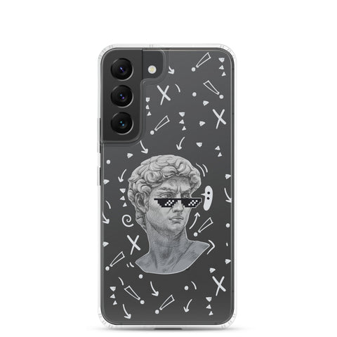 Michaelangelo is a Boss - Clear Case for Samsung® S21, S22, S23, S24, Plus and Ultras