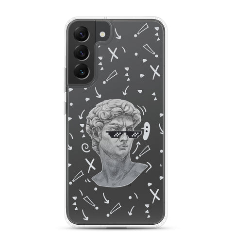 Michaelangelo is a Boss - Clear Case for Samsung® S21, S22, S23, S24, Plus and Ultras