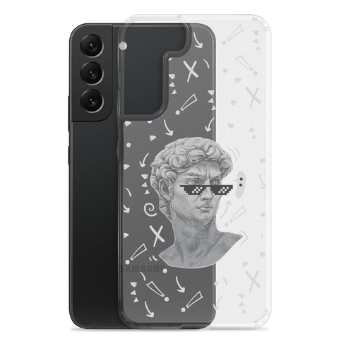 Michaelangelo is a Boss - Clear Case for Samsung® S21, S22, S23, S24, Plus and Ultras