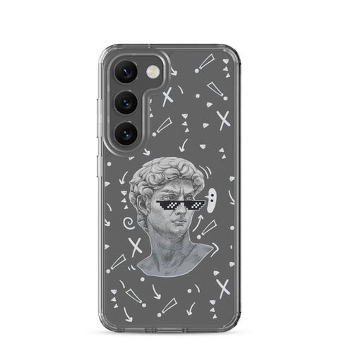 Michaelangelo is a Boss - Clear Case for Samsung® S21, S22, S23, S24, Plus and Ultras