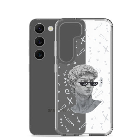 Michaelangelo is a Boss - Clear Case for Samsung® S21, S22, S23, S24, Plus and Ultras