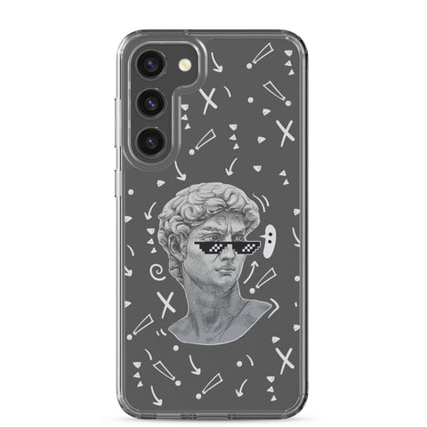 Michaelangelo is a Boss - Clear Case for Samsung® S21, S22, S23, S24, Plus and Ultras