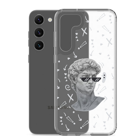 Michaelangelo is a Boss - Clear Case for Samsung® S21, S22, S23, S24, Plus and Ultras