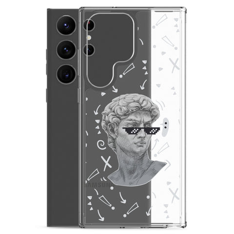 Michaelangelo is a Boss - Clear Case for Samsung® S21, S22, S23, S24, Plus and Ultras