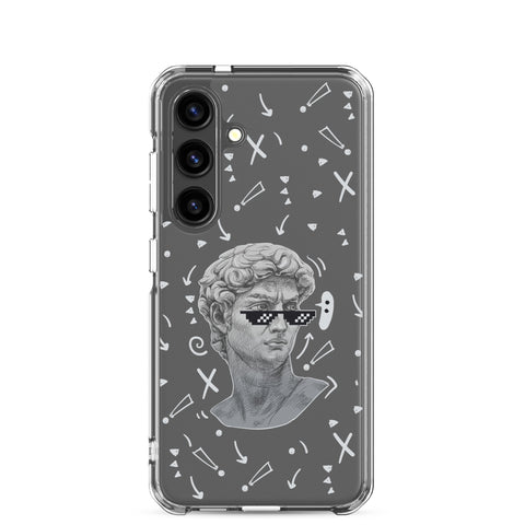 Michaelangelo is a Boss - Clear Case for Samsung® S21, S22, S23, S24, Plus and Ultras