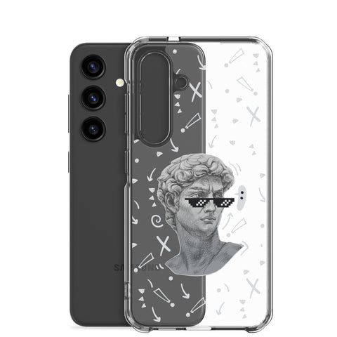 Michaelangelo is a Boss - Clear Case for Samsung® S21, S22, S23, S24, Plus and Ultras