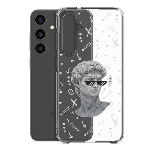 Michaelangelo is a Boss - Clear Case for Samsung® S21, S22, S23, S24, Plus and Ultras