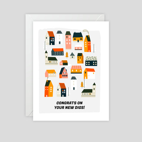 Congrats on your new digs! - Greeting Card