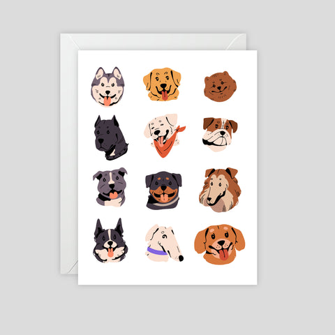 Dogs 3 - Greeting Card