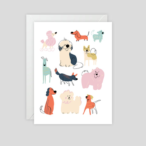 Dogs 4 - Greeting Card