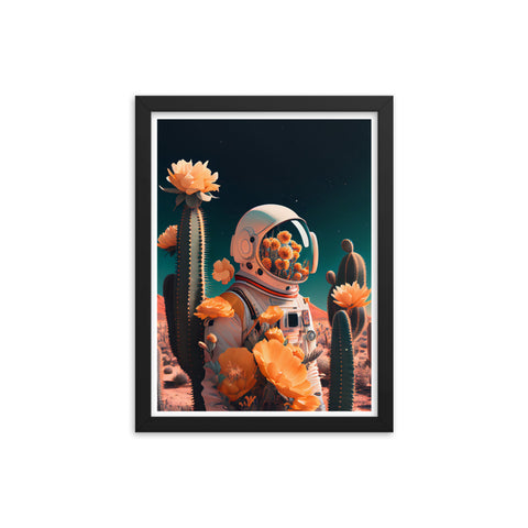 Astronaut in the desert - 1 - Framed Print