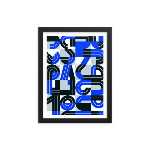 PolyType - 1 - Framed Print