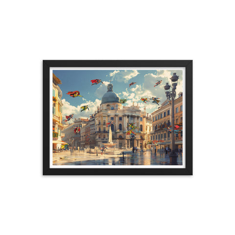 Clash in Rome - Framed Print