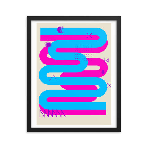 Retrofugal - 3 - Framed Print