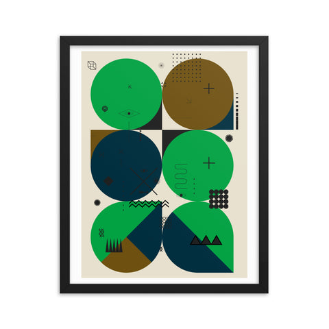 Retrofugal - 4 - Framed Print