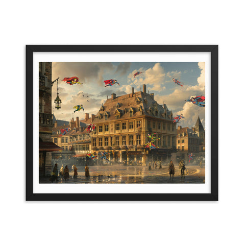 Clash in Krakow - Framed Print